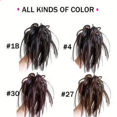Synthetic Messy Hair Bun Extension Elastic Chignon Updo False Hair
