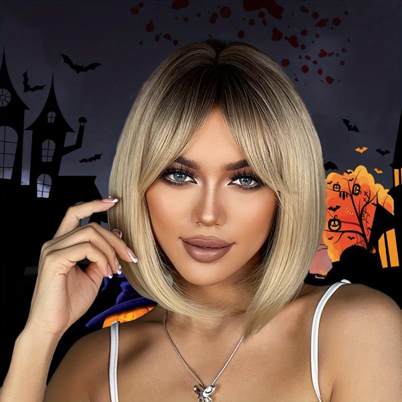 Short Straight Synthetic Women's Wig 30 48 Cm Replacement Wig