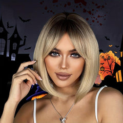 Short Straight Synthetic Women's Wig 30 48 Cm Replacement Wig