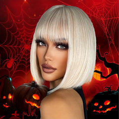 Short Straight Synthetic Women's Wig 30 48 Cm Replacement Wig