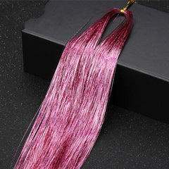 Colorful Hair Tinsel Extensions & Glitter for Women/Girls