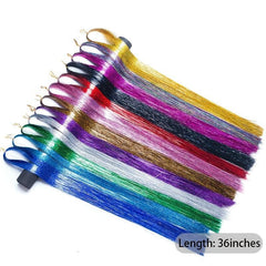 Colorful Hair Tinsel Extensions & Glitter for Women/Girls