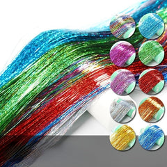 Colorful Hair Tinsel Extensions & Glitter for Women/Girls