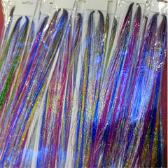 Colorful Hair Tinsel Extensions & Glitter for Women/Girls