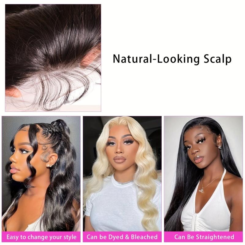 Brazilian Body Wave 13x4 Lace Frontal Closure Human Hair