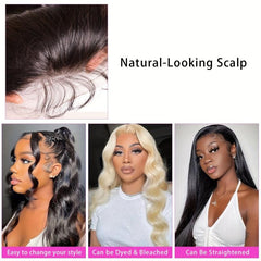 Brazilian Body Wave 13x4 Lace Frontal Closure Human Hair