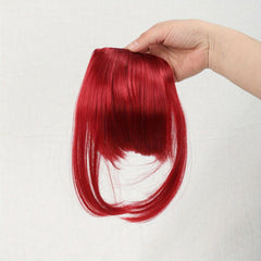 Clip In Hair Bangs Synthetic Hair Pieces For Women Natural Looking
