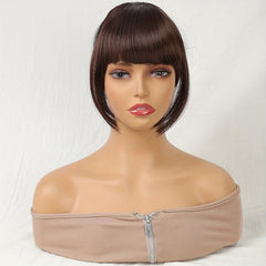 Clip In Hair Bangs Synthetic Hair Pieces For Women Natural Looking