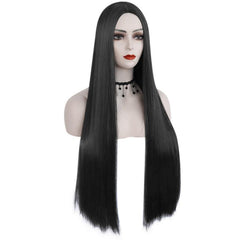Long Straight Wig Middle Side 32 Inch + 1 Wig Cap
