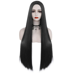 Long Straight Wig Middle Side 32 Inch + 1 Wig Cap