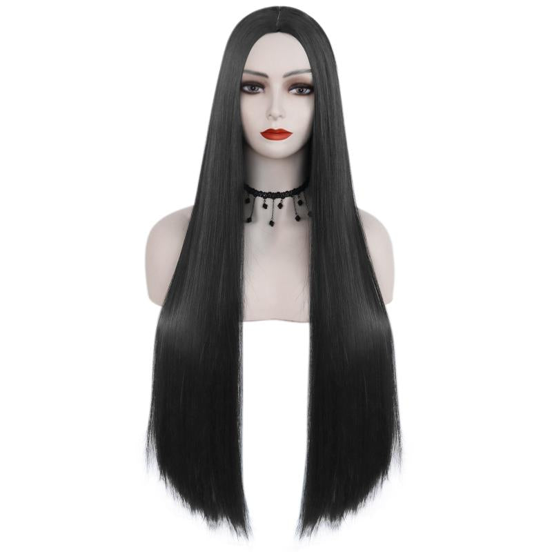 Long Straight Wig Middle Side 32 Inch + 1 Wig Cap