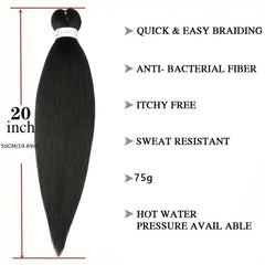 Pre Stretched Braiding Hair Extensions 50 8cm75G Box Braid Twist Hair Bulk