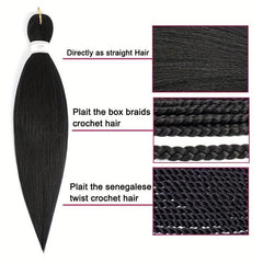 Pre Stretched Braiding Hair Extensions 50 8cm75G Box Braid Twist Hair Bulk