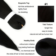 Pre Stretched Braiding Hair Extensions 50 8cm75G Box Braid Twist Hair Bulk