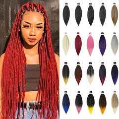 Pre Stretched Braiding Hair Extensions 50 8cm75G Box Braid Twist Hair Bulk