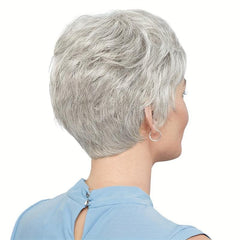 Short Straight Pixie Cut Wig With Bangs Synthetic Wig Heat Resistant