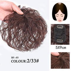 Mini Curly Hair Topper Wig Pieces For Top Of Head Short Curly Hair Topper