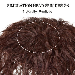 Mini Curly Hair Topper Wig Pieces For Top Of Head Short Curly Hair Topper