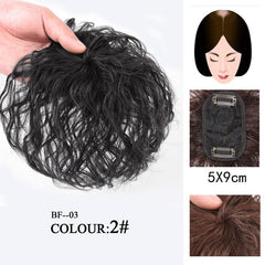 Mini Curly Hair Topper Wig Pieces For Top Of Head Short Curly Hair Topper
