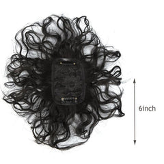 Short Curly Hair Topper Clip In Extensions for Women and Girls