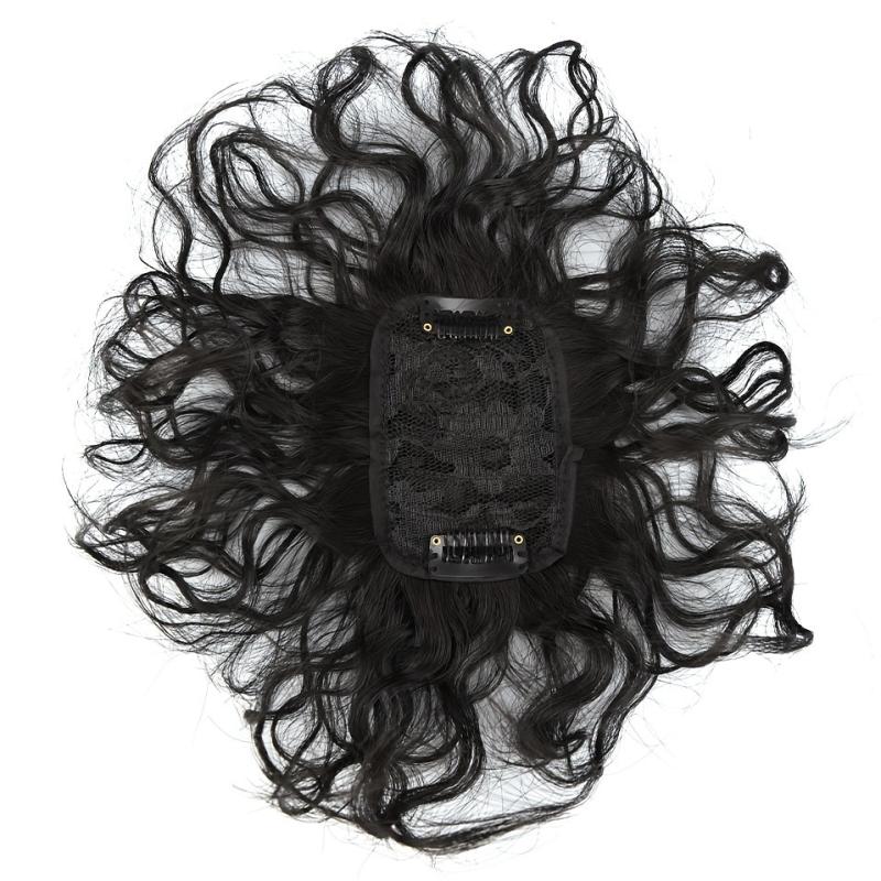 Short Curly Hair Topper Clip In Extensions for Women and Girls