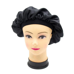 Satin Double Layer Bonnet with Elastic Lace Melt Edge