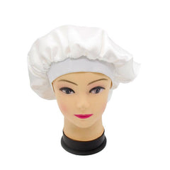 Satin Double Layer Bonnet with Elastic Lace Melt Edge