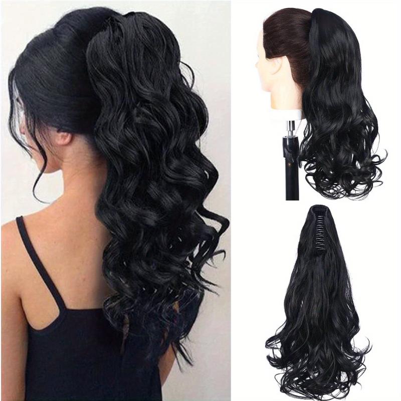 Long Wavy Ponytail Hair Extension Drawstring Synthetic Hair for Women