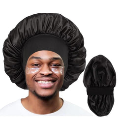 Men's Reversible Satin Sleep Cap Hair Bonnet