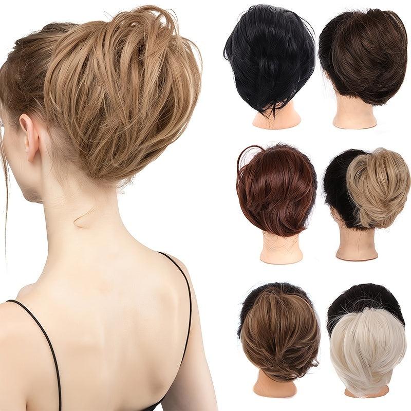 Synthetic Messy Bun Scrunchie Chignon Hair Piece