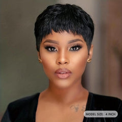 Blonde Brown Short Pixie Cut Wigs