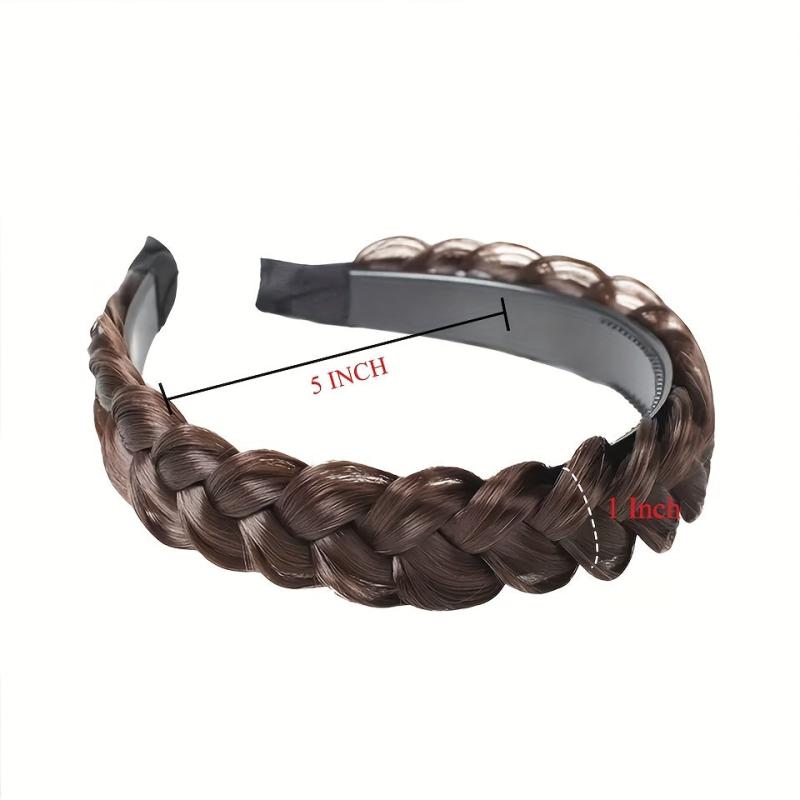 Synthetic Fishbone Braid Wig with Braid Headband and Hairpin