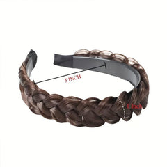 Synthetic Fishbone Braid Wig with Braid Headband and Hairpin