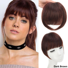 Clip In Air Bangs Synthetic Hair Extension For Women Girls
