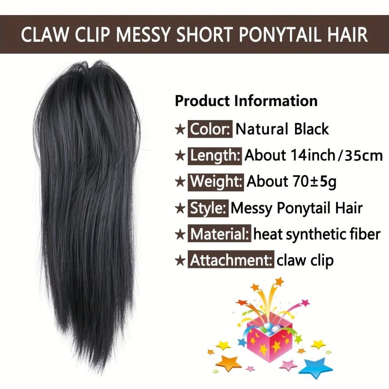 Messy Bun Hair Piece Claw Clip Hair Bun Extensions Tousled Updo Hair Buns