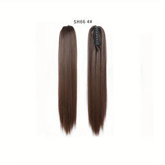 Synthetic Hair Claw Clip Ponytail Extensions for Daily Wear