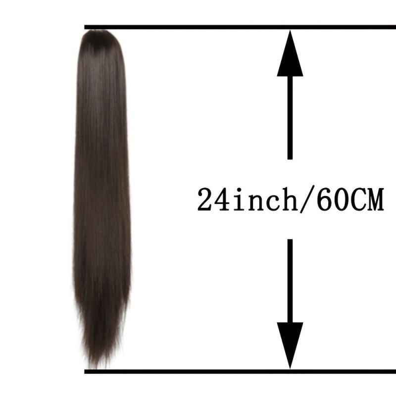 Synthetic Hair Claw Clip Ponytail Extensions for Daily Wear