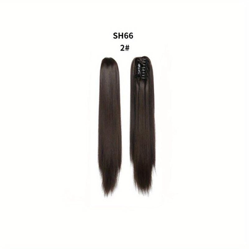 Synthetic Hair Claw Clip Ponytail Extensions for Daily Wear