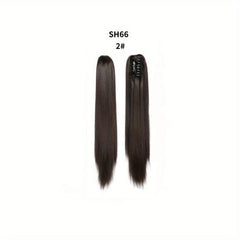 Synthetic Hair Claw Clip Ponytail Extensions for Daily Wear