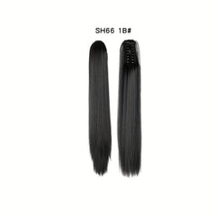 Synthetic Hair Claw Clip Ponytail Extensions for Daily Wear