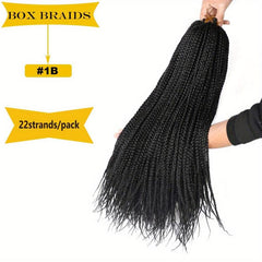 Ombre Crochet Hair Box Braids 22 Strands Brown 72 Cm Synthetic Braiding Hair