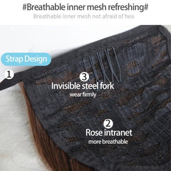 Wave Ponytail Extension Clip In Hair Extension Heat Resistant Synthetic Ponytail