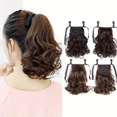 Wave Ponytail Extension Clip In Hair Extension Heat Resistant Synthetic Ponytail