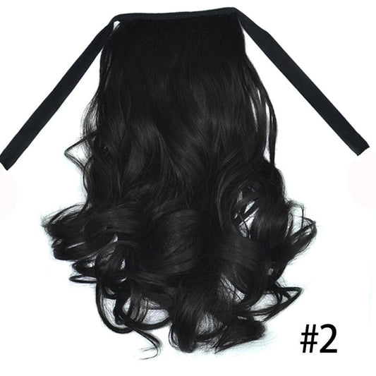 Wave Ponytail Extension Clip In Hair Extension Heat Resistant Synthetic Ponytail
