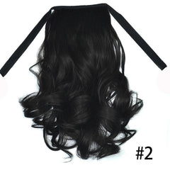 Wave Ponytail Extension Clip In Hair Extension Heat Resistant Synthetic Ponytail