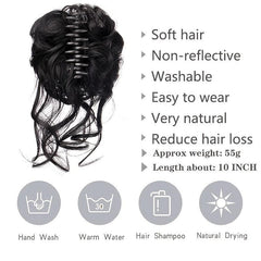 Synthetic Messy Hair Bun Curly Wavy Hairpiece Tousled Updo Scrunchie