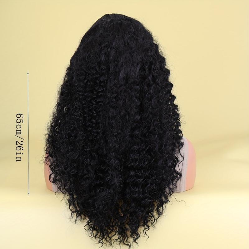 Long Afro Curly Synthetic Wigs For Women Natural-Looking Daily Use