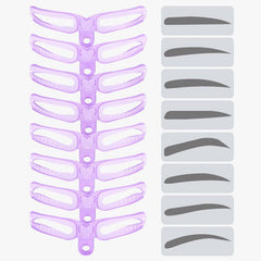 8pcs Eyebrow Stencils Eyebrow Shaping Kit - 8 Styles Reusable Eyebrow Stencil
