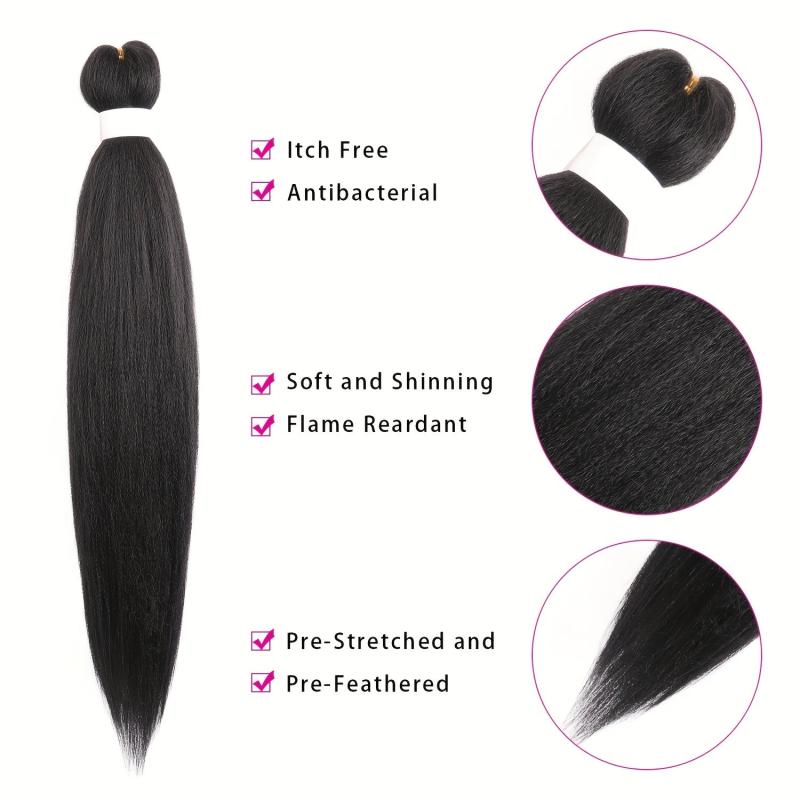 Pre Stretched Braiding Hair Long Braid 66 04cm 1Packs Braiding Hair Extensions