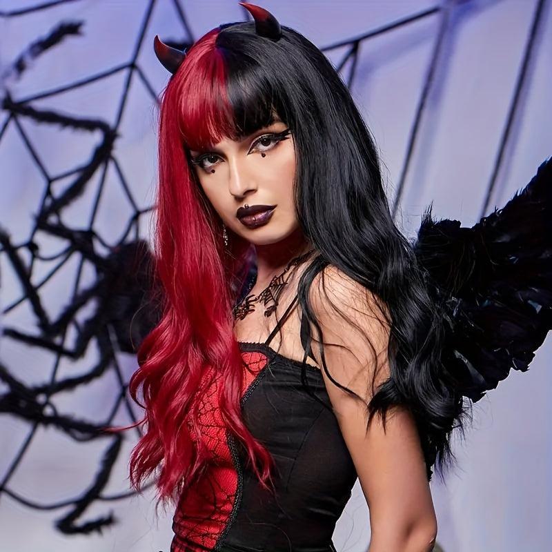 60 96 Cm Pink Long Hair Wig with Bangs for Women Girls